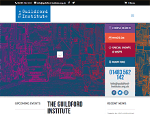 Tablet Screenshot of guildford-institute.org.uk